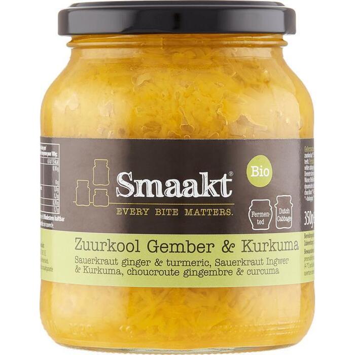 Smaakt Zuurkool Gember & Kurkuma 350 g pot (Pot, 350g)