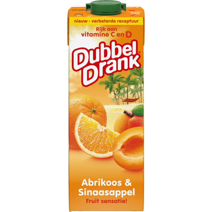 DubbelDrank Sinaasappel-abrikoos (1L)