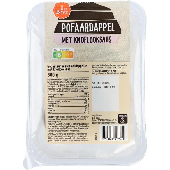 Pofaardappel met knoflooksaus (500g)