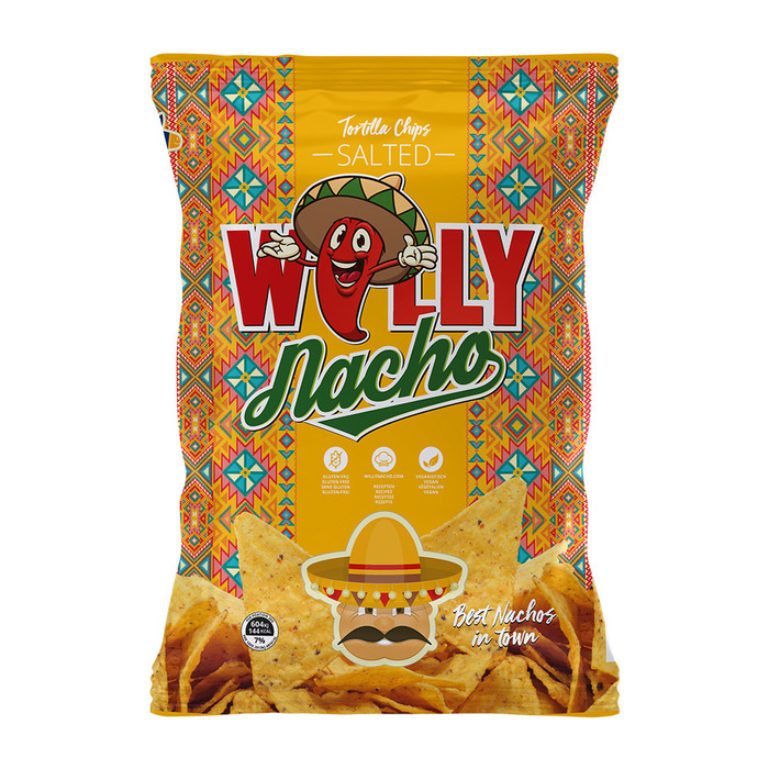 Willy Nacho Tortilla Chips Salted 450 g (450g)