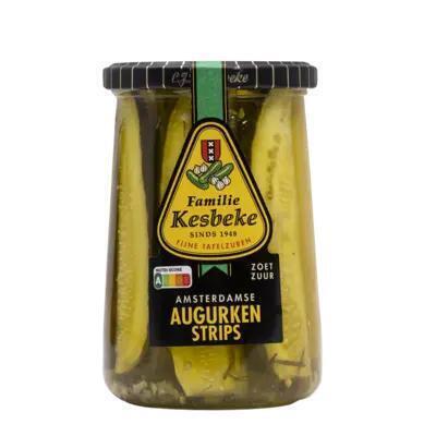 Amsterdamse Augurken strips (pot, 580g)
