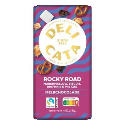 Delicata Reep rocky road melk chocolade (150g)