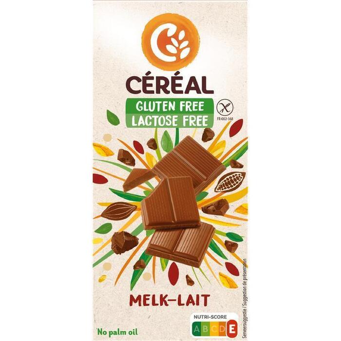 Céréal Glutenfree & Lactosefree Melkchocolade 100g (Stuk, 100g)