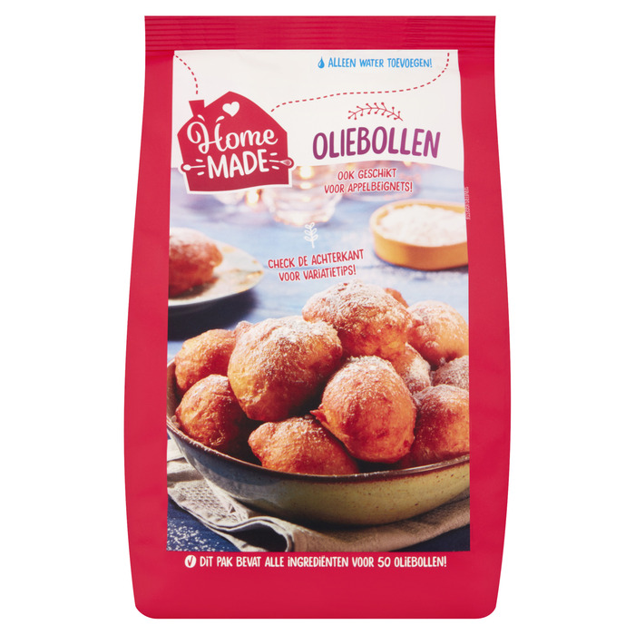 HomeMade complete mix voor Oliebollen 1000 grm (Zak, 1kg)