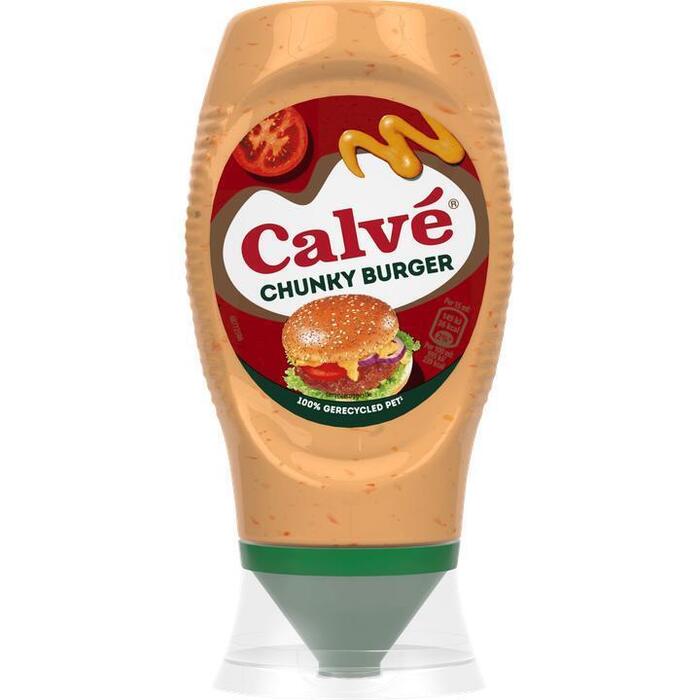 Calvé Knijpfles Chunky Burger Saus 250 ml (250ml)