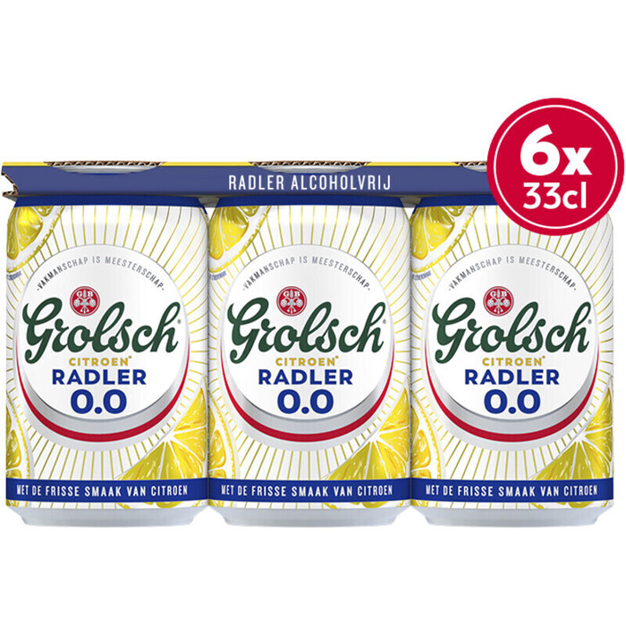 Grolsch radler 0.0% bl (6 × 33cl)