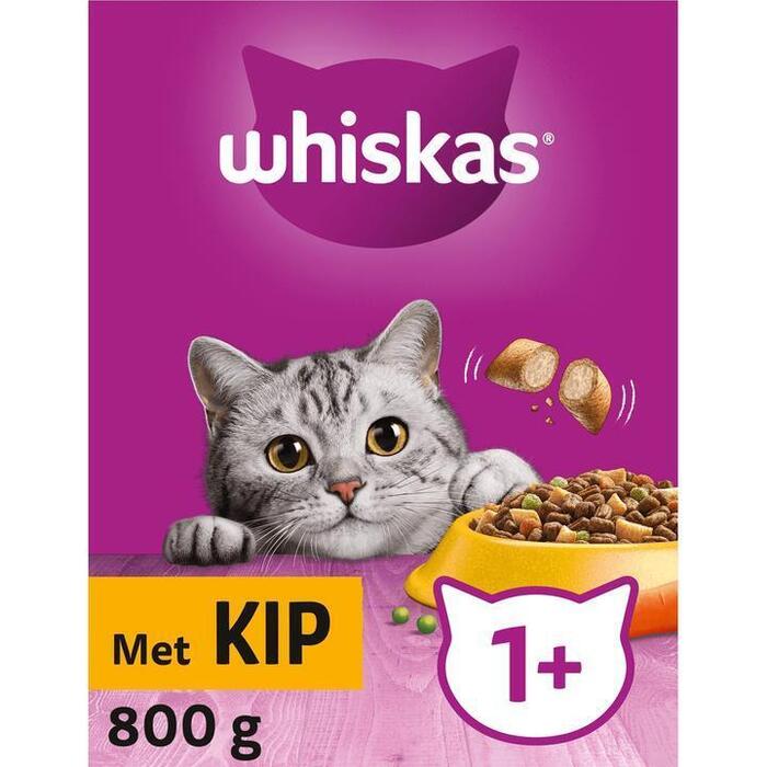 Whiskas 1+ Adult droge brokjes Kip kattenvoer 800 g (800g)