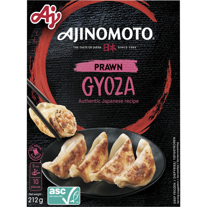 Ajinomoto Gyoza prawn & soy sauce (212g)