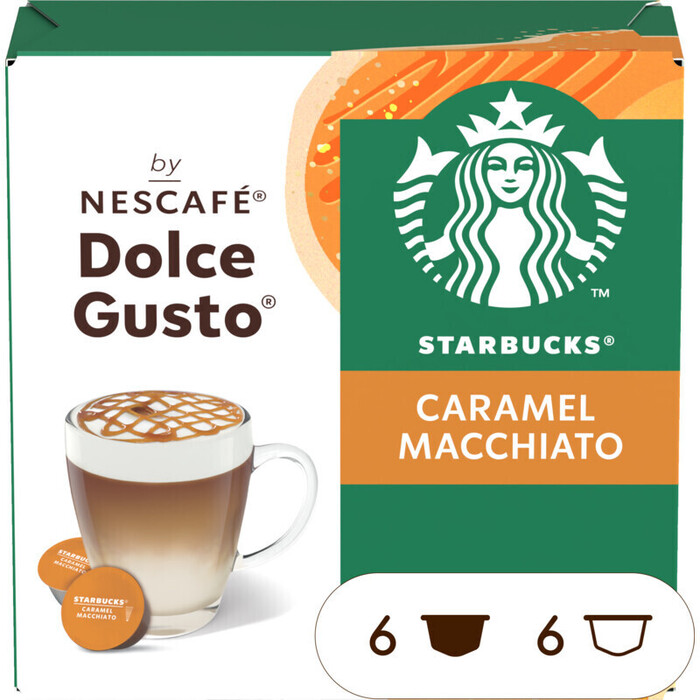 Starbucks® Caramel Macchiato by Nescafé® Dolce Gusto® 12 Capsules (128g)