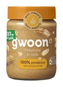g'woon Pindakaas 100% stukjes (350g)