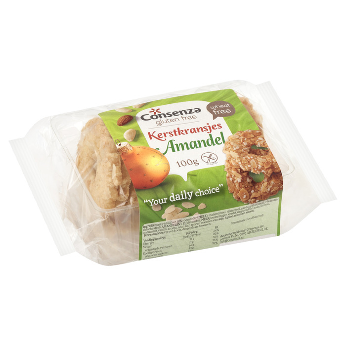 Consenza Glutenvrije Amandel Kransjes (100g)