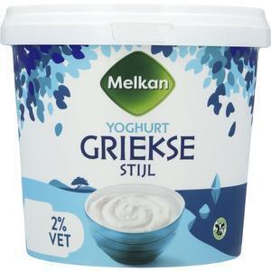 Melkan Yoghurt Griekse Stijl 2% Vet 1 kg (1L)