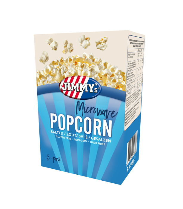 Jimmy's Microwave Zout Popcorn 3 x 90 g (90g)
