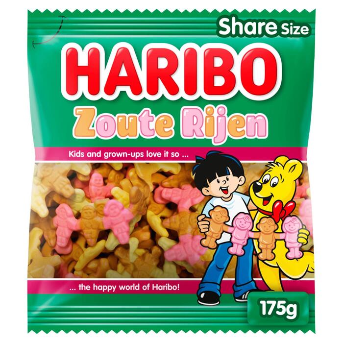 Haribo Zoute rijen (Zak, 175g)