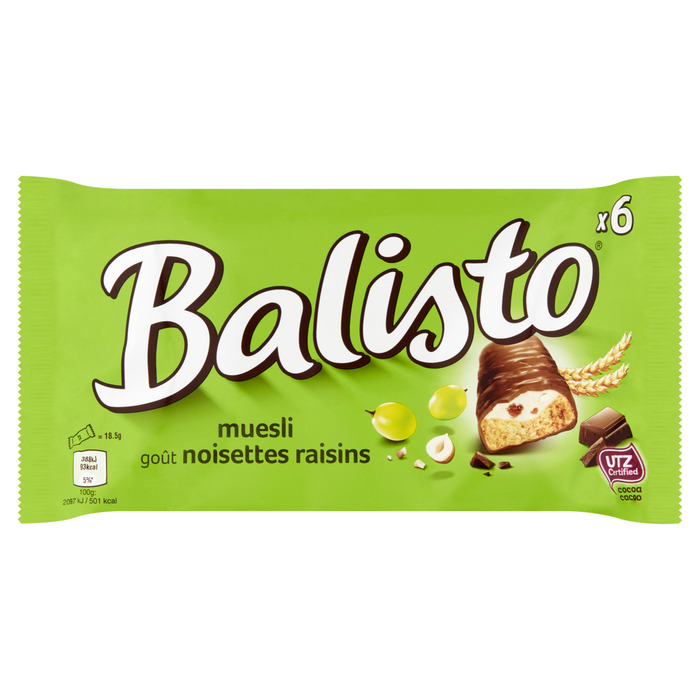 Balisto Muesli-Mix (zak, 6 repen) (6 × 18.5g)