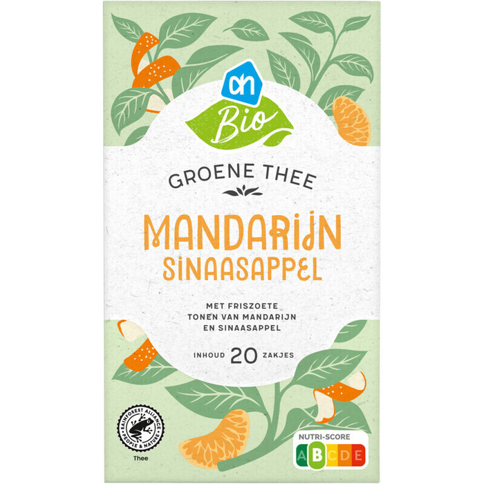 AH Biologisch Groene thee mandarijn sinaasappel