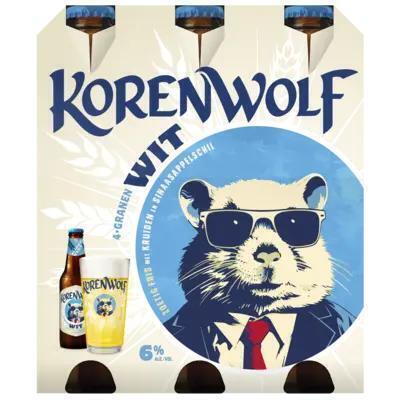 Gulpener Korenwolf 4-granen wit 4-pack (1.8L)