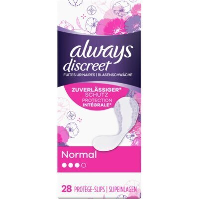 Always Discreet Normal Inlegkruisjes, Voor Urineverlies x28