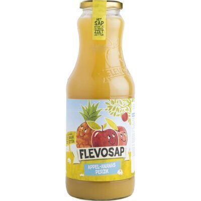 Flevosap Appel-Ananas Perzik 1 l Fles (1L)