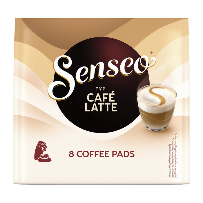 Café Latte koffiepads (Stuk, 8 × 11.5g)
