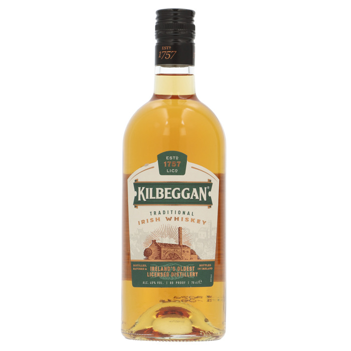 Kilbeggan Single grain Irish whiskey (rol, 0.7L)
