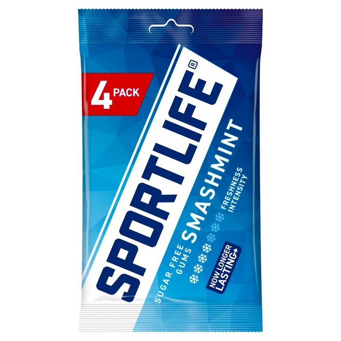 Sportlife Smashmint Sugar Free Gums 4 x 18g (18g)