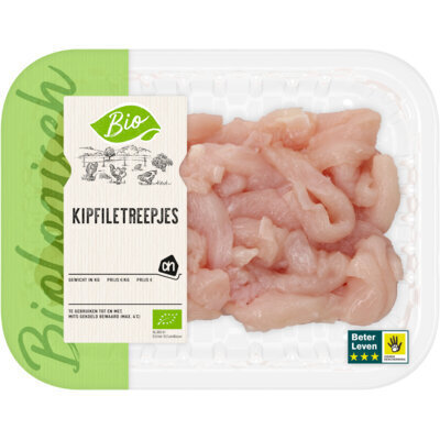 AH Biologisch Kipfiletreepjes (250g)