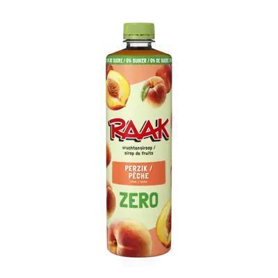 Limonadesiroop perzik zero (0.75L)