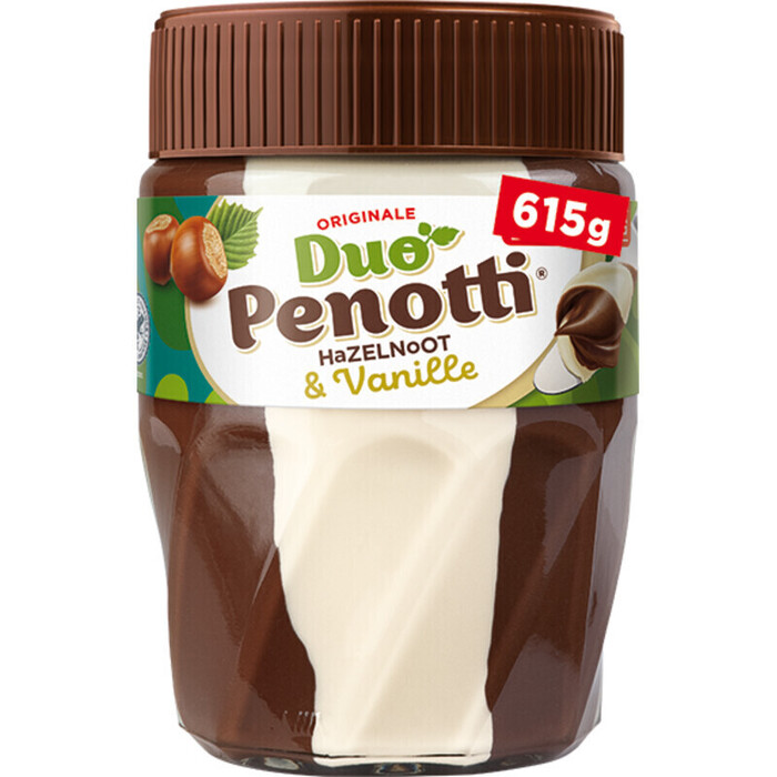 Duo Penotti Hazelnoot & Vanille Maxi Potti 615 g (Pot, 615g)