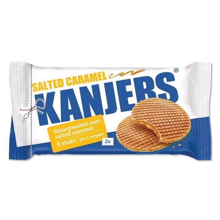 Kanjers Salted Caramel Stroopwafels 8 Stuks 320 g (plastic, 320g)