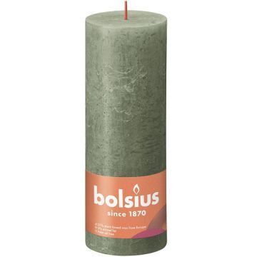 Bolsius Shine rustiek 19 cm green