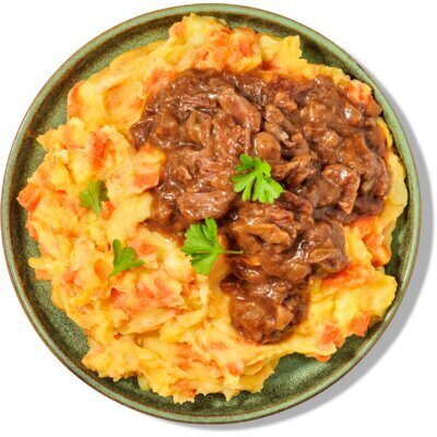 Hollandse stamppot hutspot met hachee (500g)