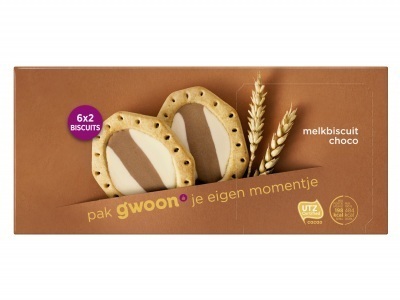 g'woon Melkbiscuit melk choco (245g)