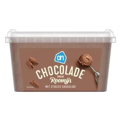 Chocolade roomijs (bak, 1L)