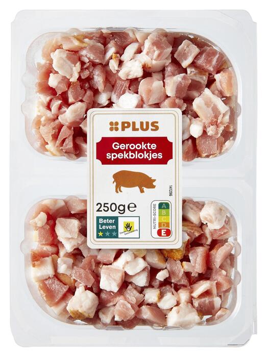 Dobbelsteentjes gerookt spek (250g)