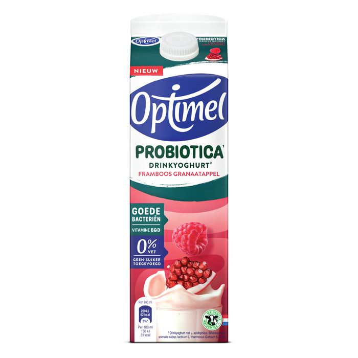 Optimel Probiotica drinkyoghurt framboos (1L)