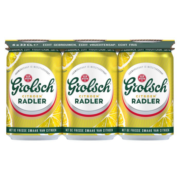 Grolsch Radler Citroen Blik 6 x 330ML (33cl)