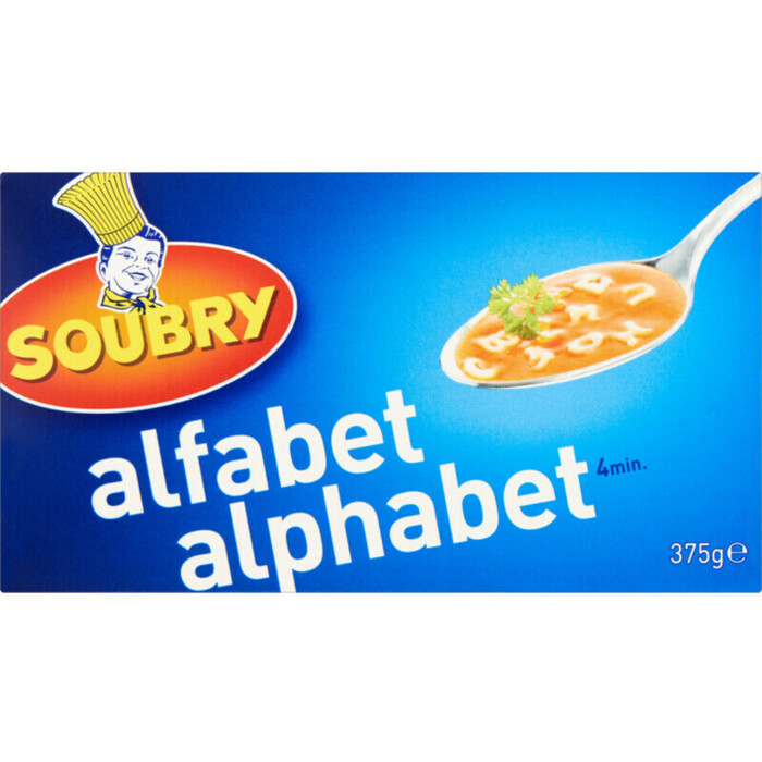Soubry alfabet bel (375g)
