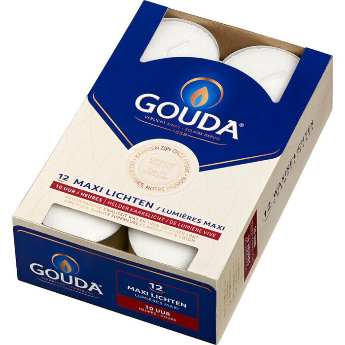 Gouda Maxi lichten helder kaarslicht 10 uur