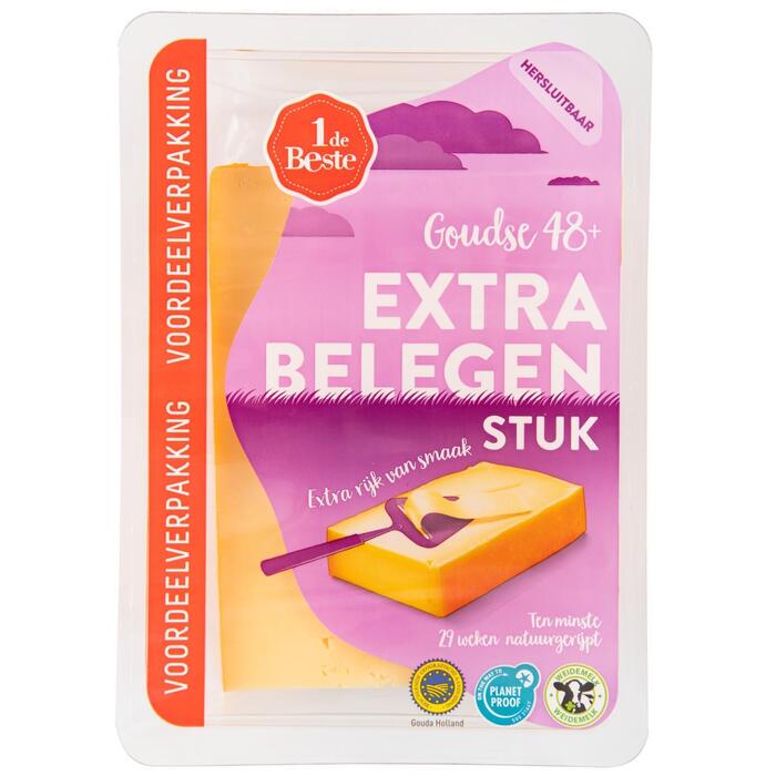 1 de Beste Extra belegen kaas 48+ stuk (865g)