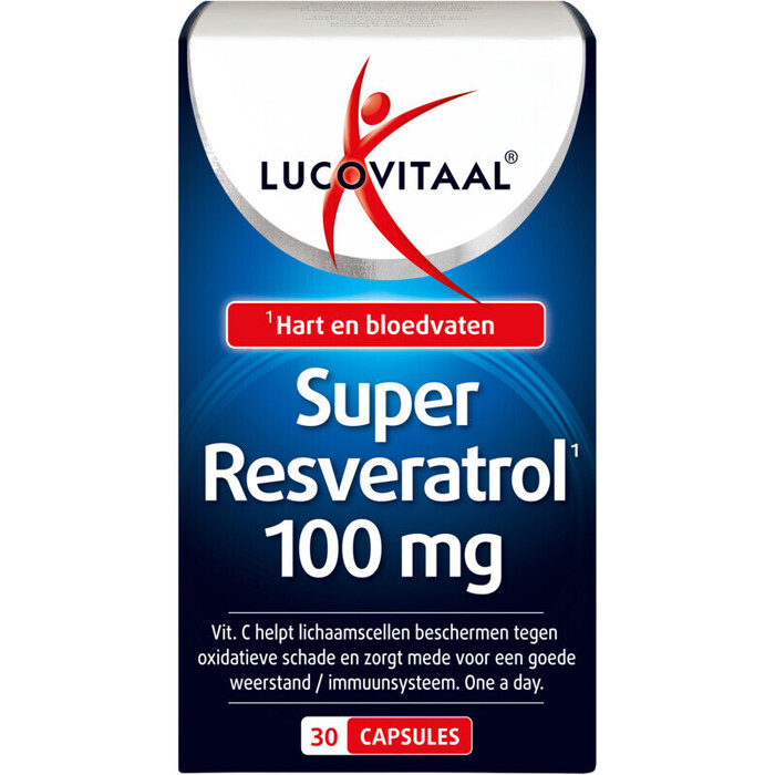 Lucovitaal - Super Resveratrol 100 mg capsules, 30 stuks (30 × 0.8g)