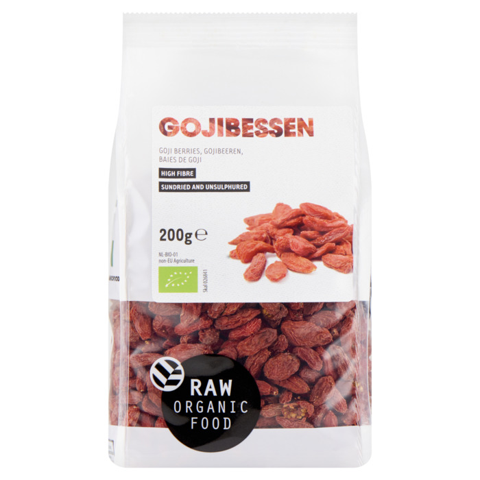 Raw Organic Food Gojibessen 200 g zak (Zak, 200g)