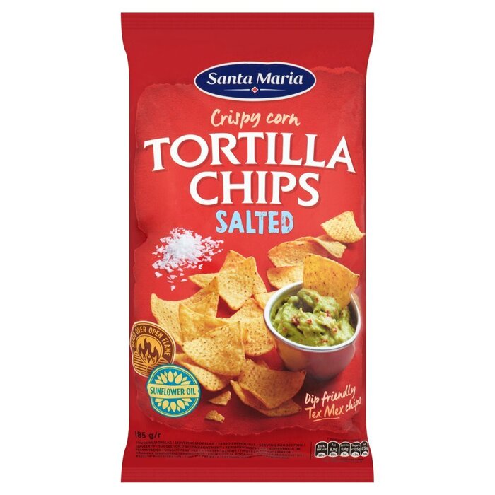 Santa Maria Tortilla Chips Salted (Zak, 185g)