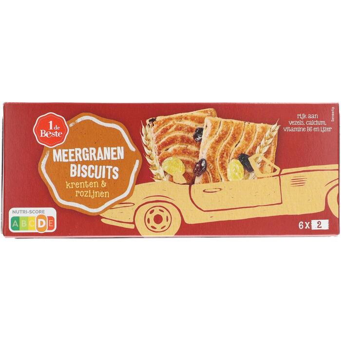 Meergranenbiscuit krent-rozijn (225g)