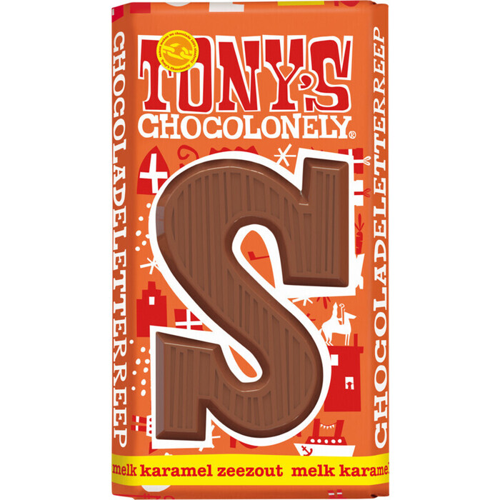 Tony's Chocolonely Witte chocolade letterreep S Fairtrade (180g)