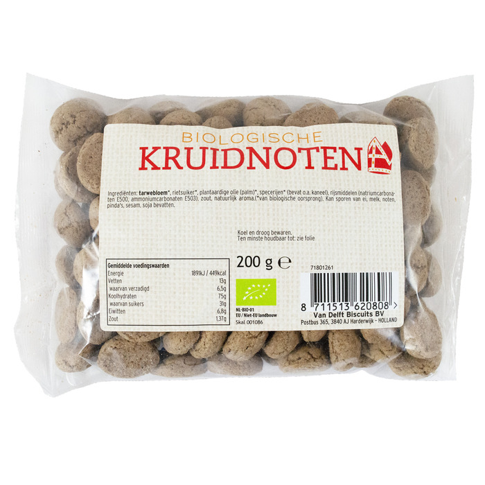 Van Delft Biologische Kruidnoten (200g)