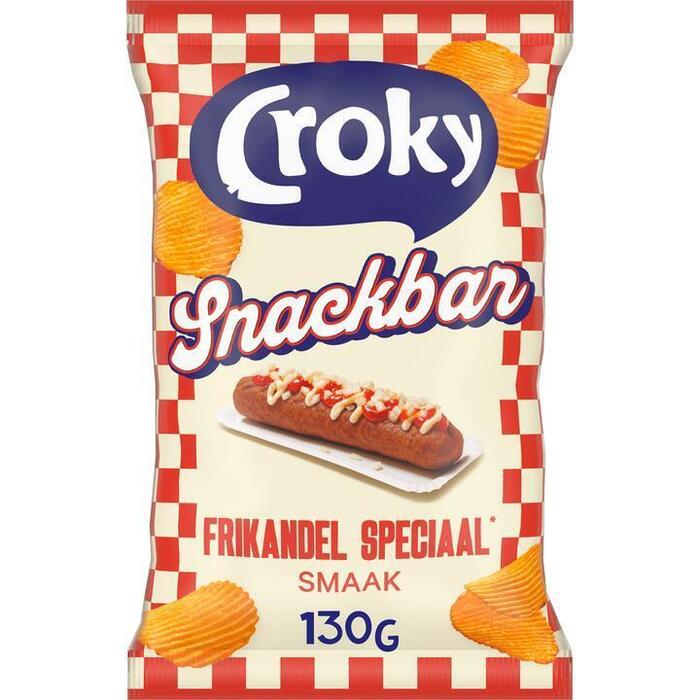 Croky Chips Snackbar Frikandel Speciaal 130g (130g)