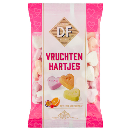 D.F. Vruchten Hartjes met Echt Vruchtensap 200 g (200g)