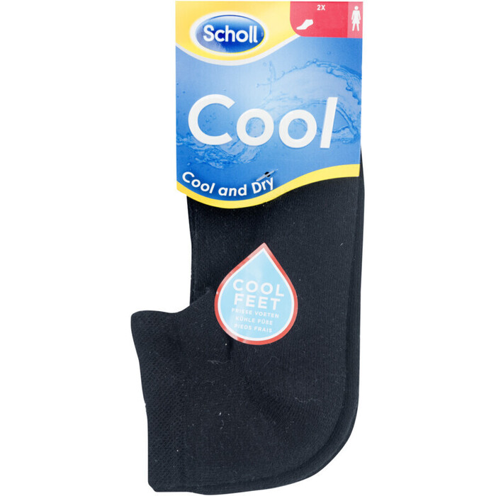 Scholl Cool & dry sneaker zwart maat 35-38