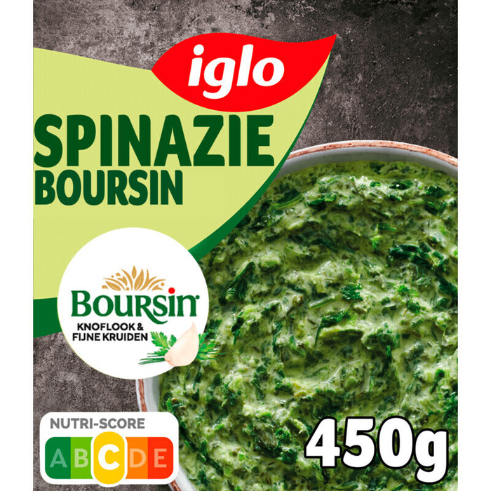 Fieldfresh spinazie boursin (Doos, 450g)